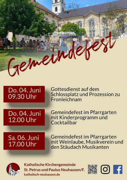Plakat Gemeindefest 2026